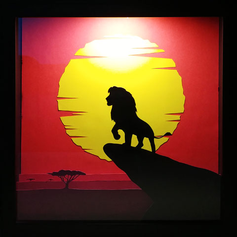 3D Lion King Poster Light Box